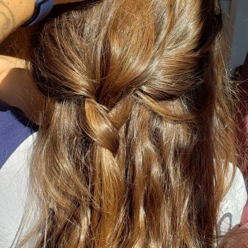 A trança no cabelo do meu filho