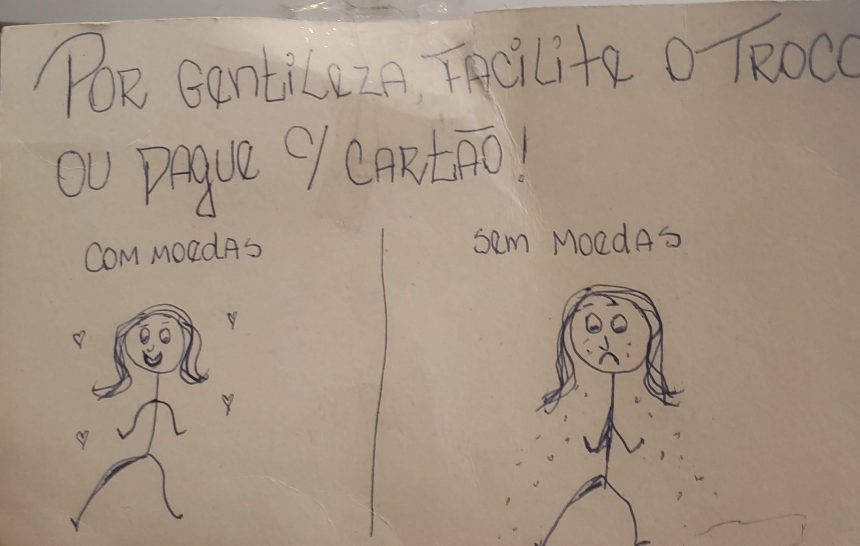 Sem moedas, com moedas